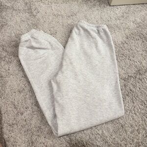 SKIMS Light Gray Cotton/Fleece Joggers